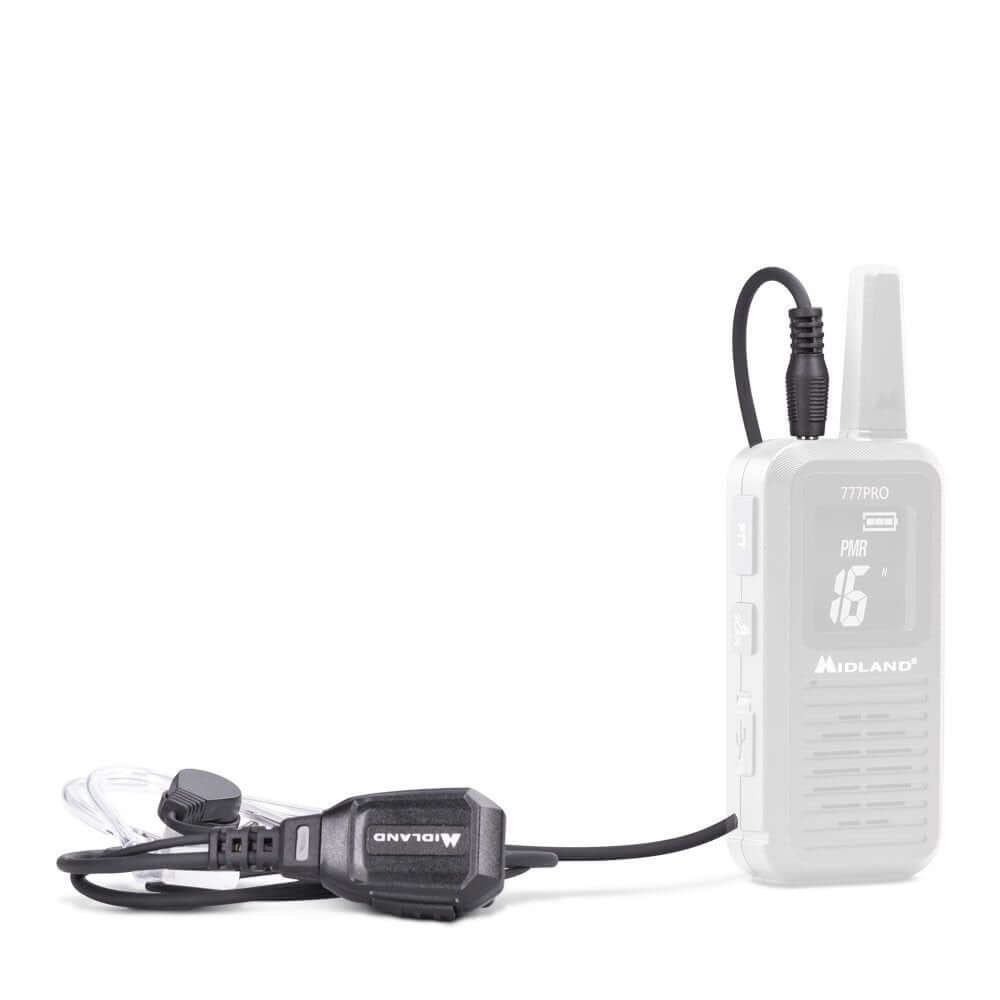 Microfono auricolare Midland MA 21 con PTT, per 777 PRO