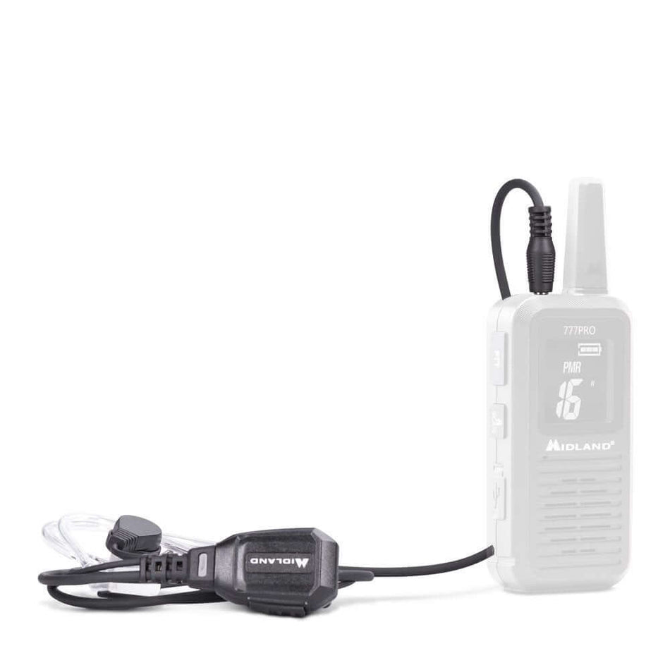 Microfono auricolare Midland MA 21 con PTT, per 777 PRO