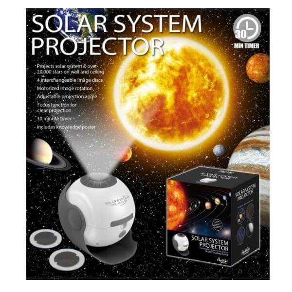 Proiettore Sistema Solare con 4 dischi, 30 min timer