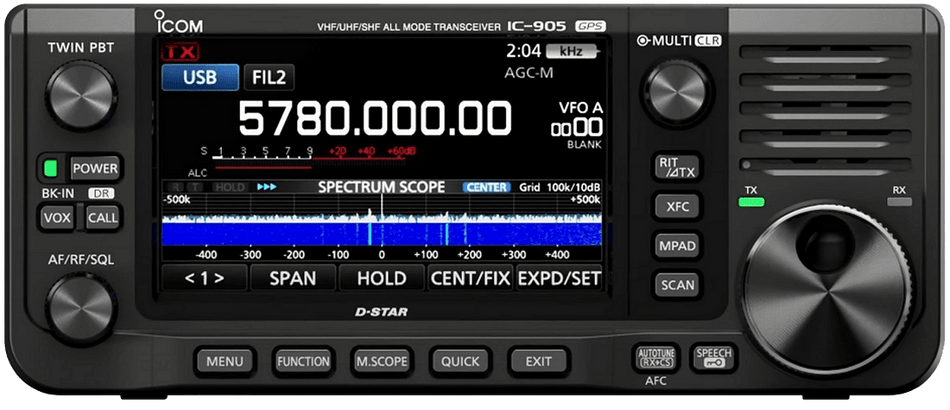 Ricetrasmettitore Icom IC-905 SDR VHF/UHF/SHF con display