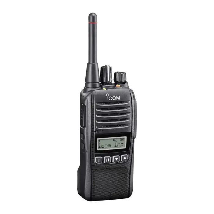 Ricetrasmettitore Icom IC-F29SDR con tastiera semplificata e display.