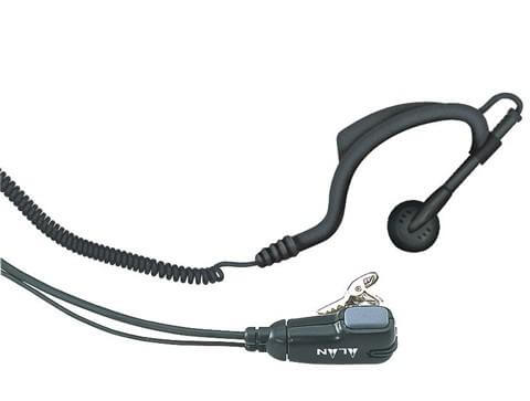 Auricolare D-Shell Midland MA21-L con PTT e VOX, nero