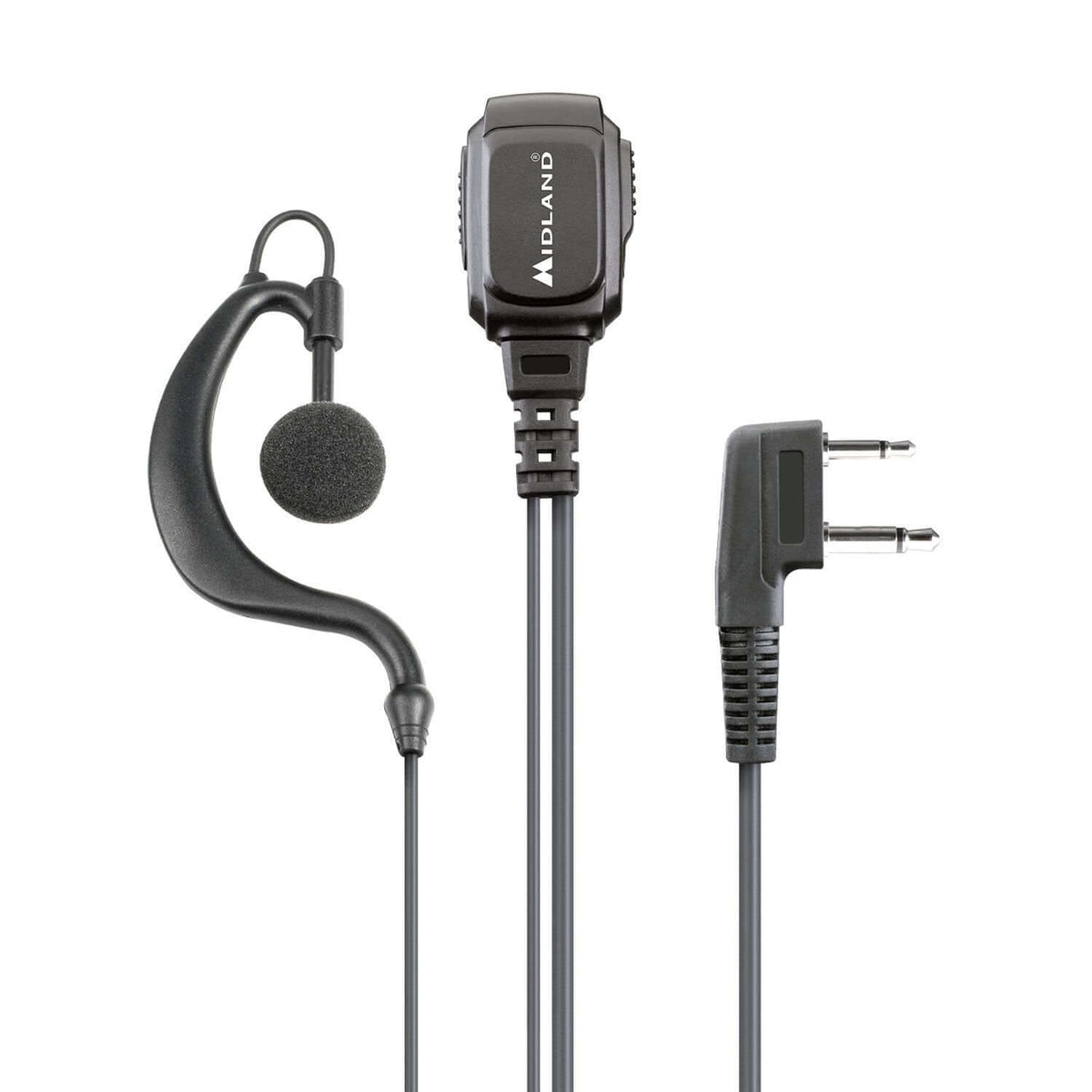 Auricolare Midland MA21-L con PTT & VOX per radio a due vie