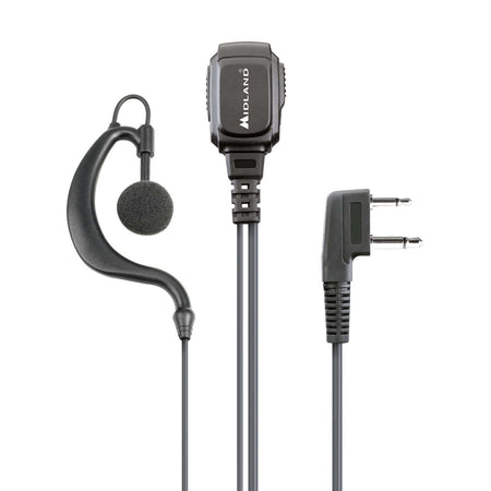 Auricolare Midland MA21-L con PTT & VOX per radio a due vie