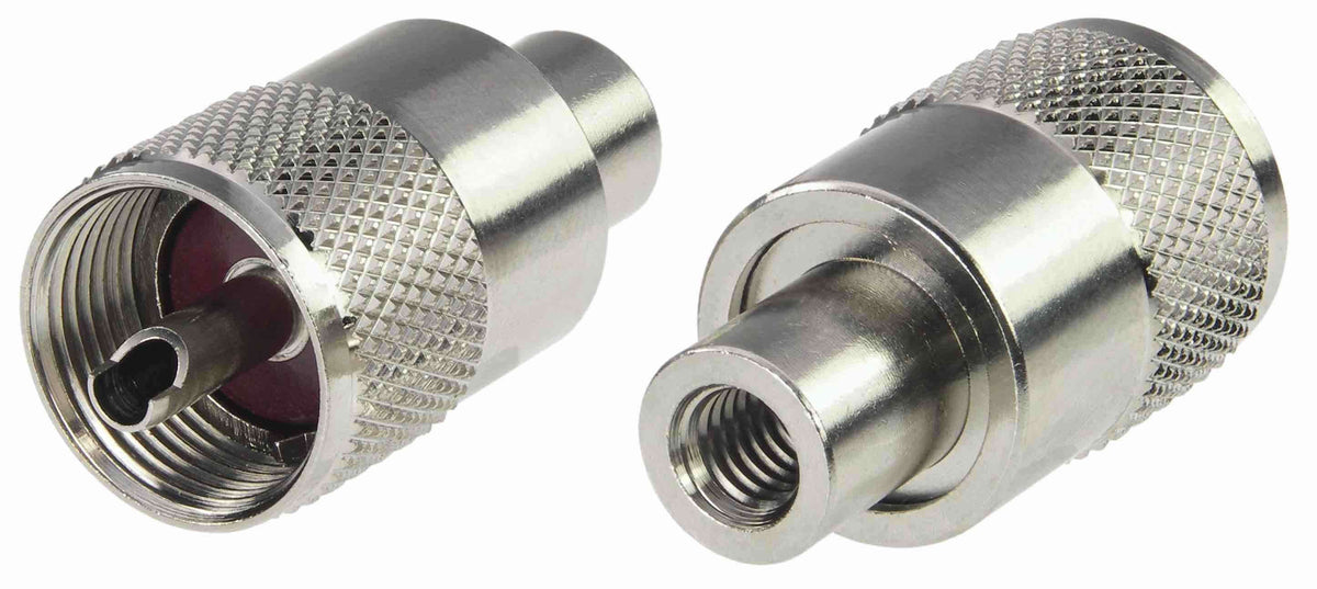 Connettore maschio UHF a vite per cavo RG-58, vista dettagli