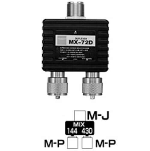 Duplexer Diamond MX-72D, 1.6-460 MHz, connessioni M-P, M-J