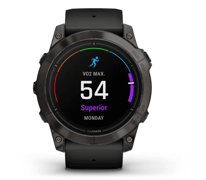 Garmin epix PRO Sapphire 51mm in titanio nero, smartwatch GPS avanzato per atleti, con monitoraggio salute e 31 giorni di autonomia.