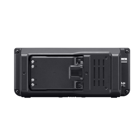 Vista posteriore del ricetrasmettitore Icom IC-705