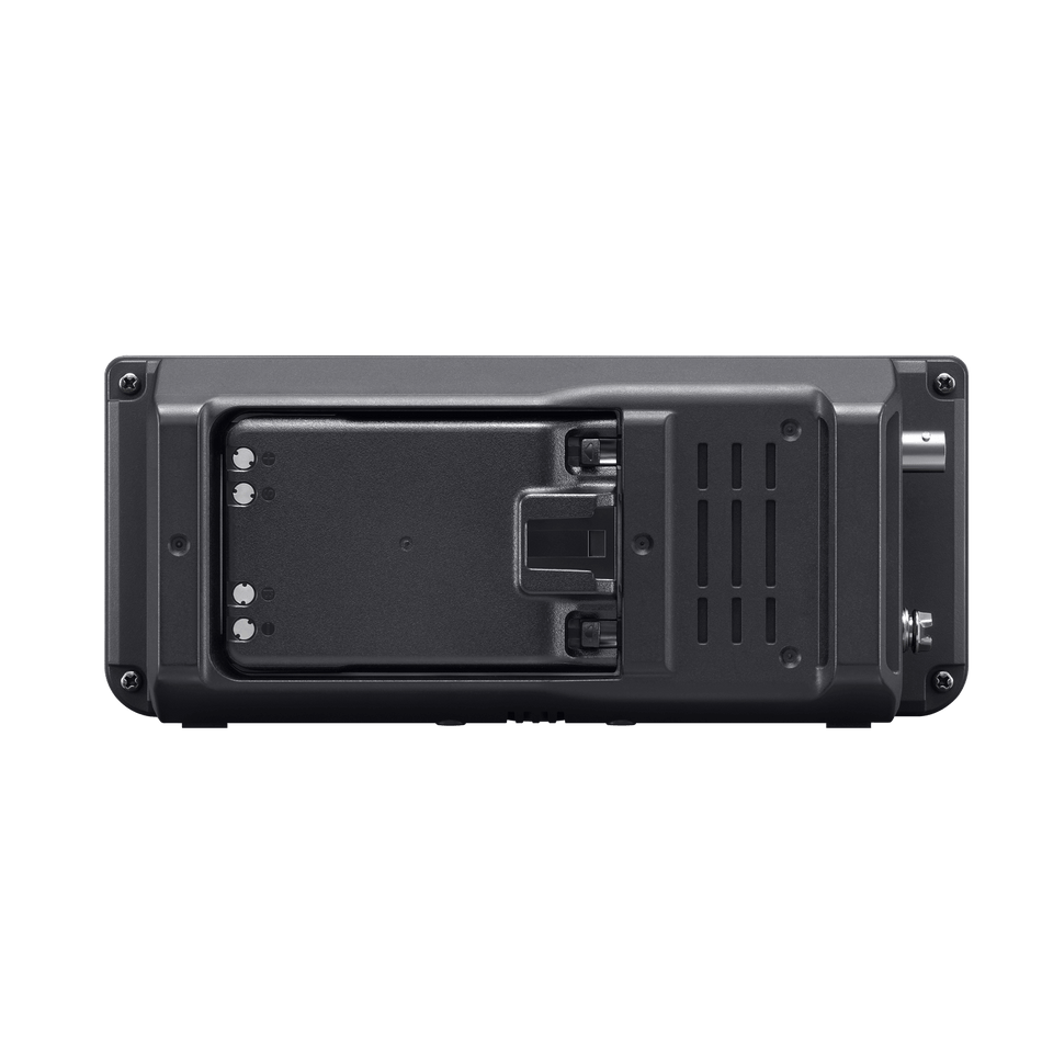 Vista posteriore del ricetrasmettitore Icom IC-705