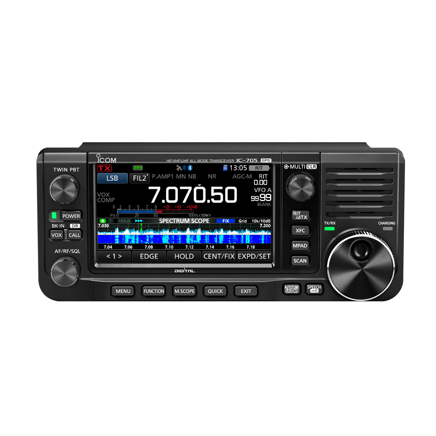 Ricetrasmettitore Icom IC-705 con display touch multibanda