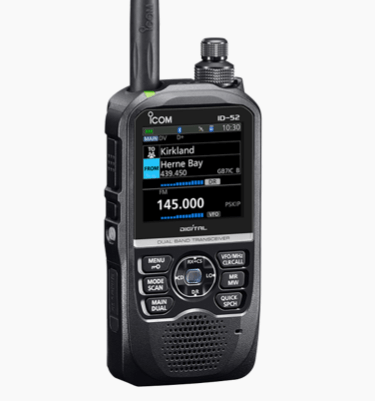 Ricetrasmettitore digitale Icom ID-52E D-Star con display.