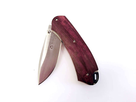 Coltello Maserin Birdland Cocobolo con lama in acciaio inox.
