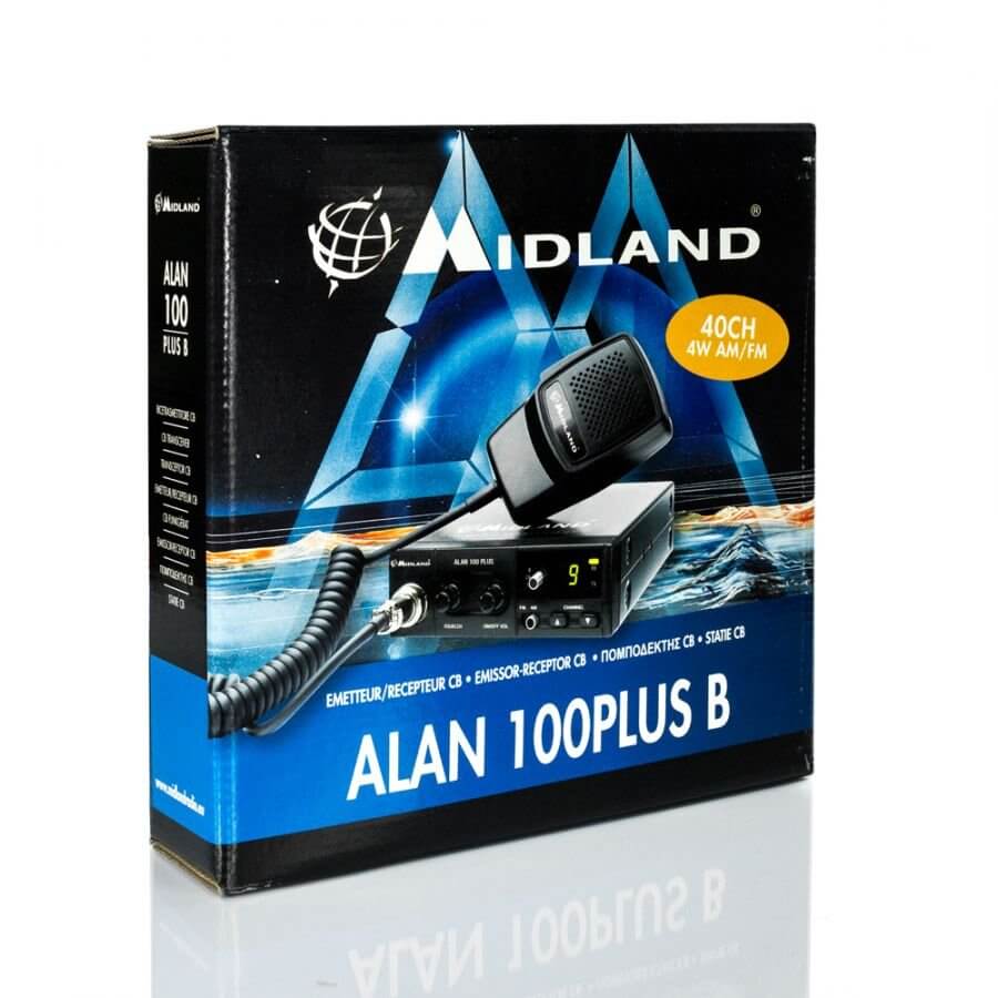 Scatola del Midland Alan 100 Plus B CB radio trasmittente