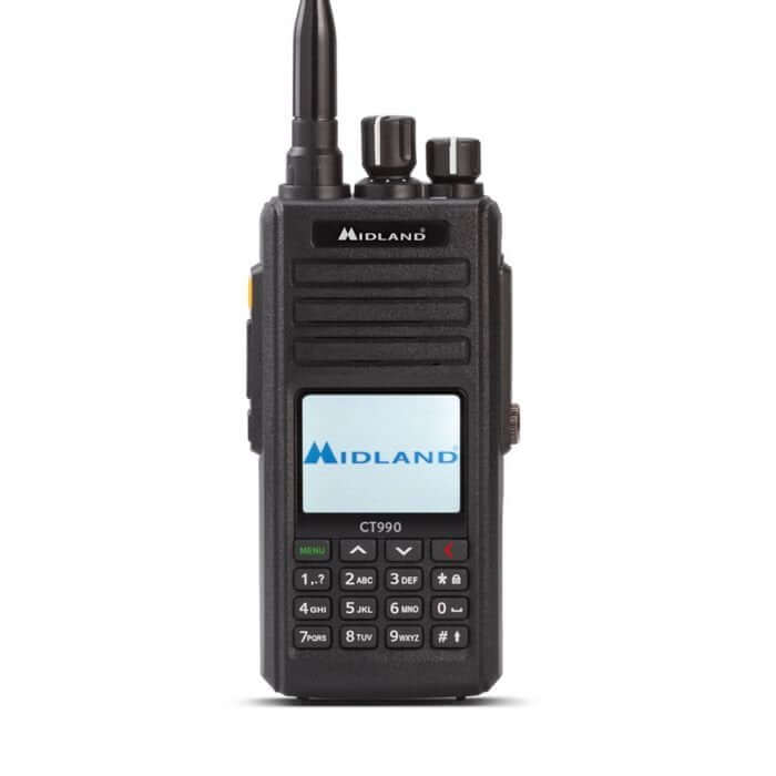 Ricetrasmettitore Midland CT990 EB, VHF/UHF, IP67, 10W