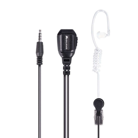 Microfono pneumatico Midland MA 31 con auricolare e PTT