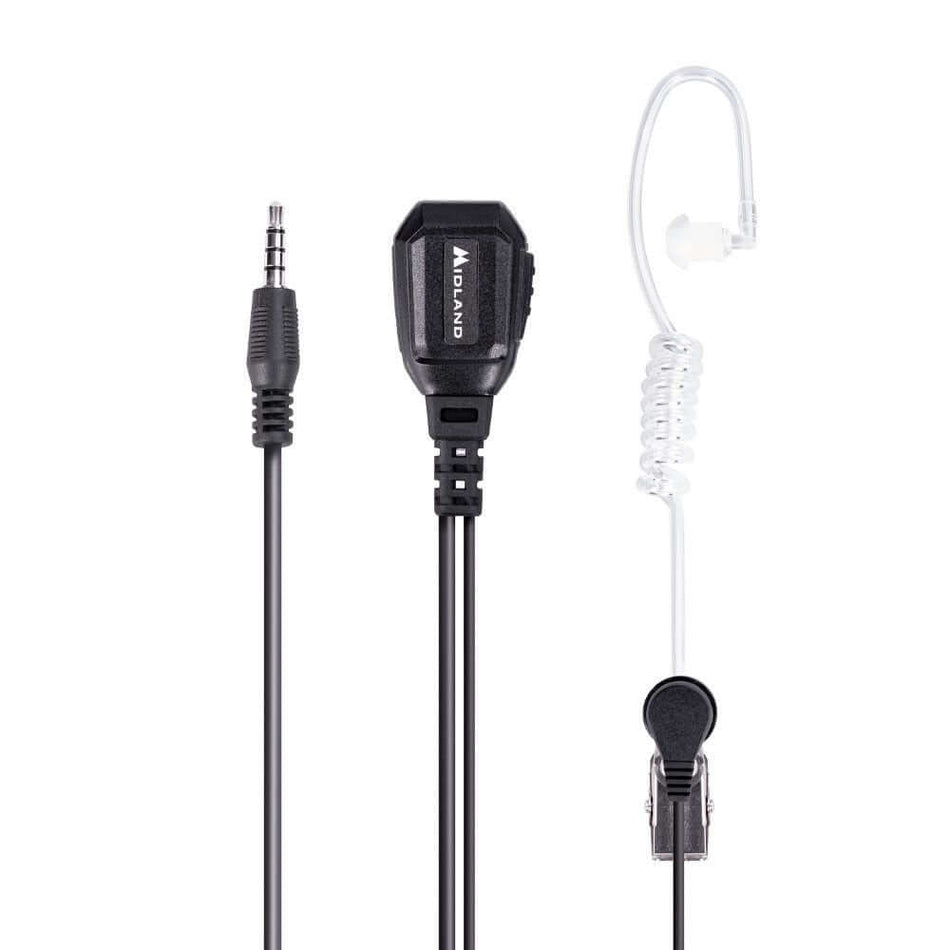 Microfono pneumatico Midland MA 31 con auricolare e PTT