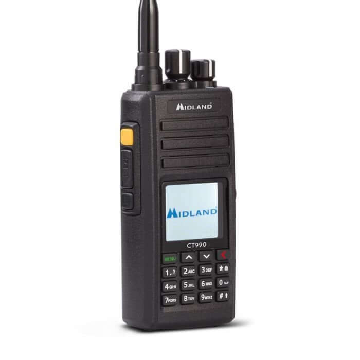 Ricetrasmettitore Midland CT990 EB, VHF/UHF, IP67
