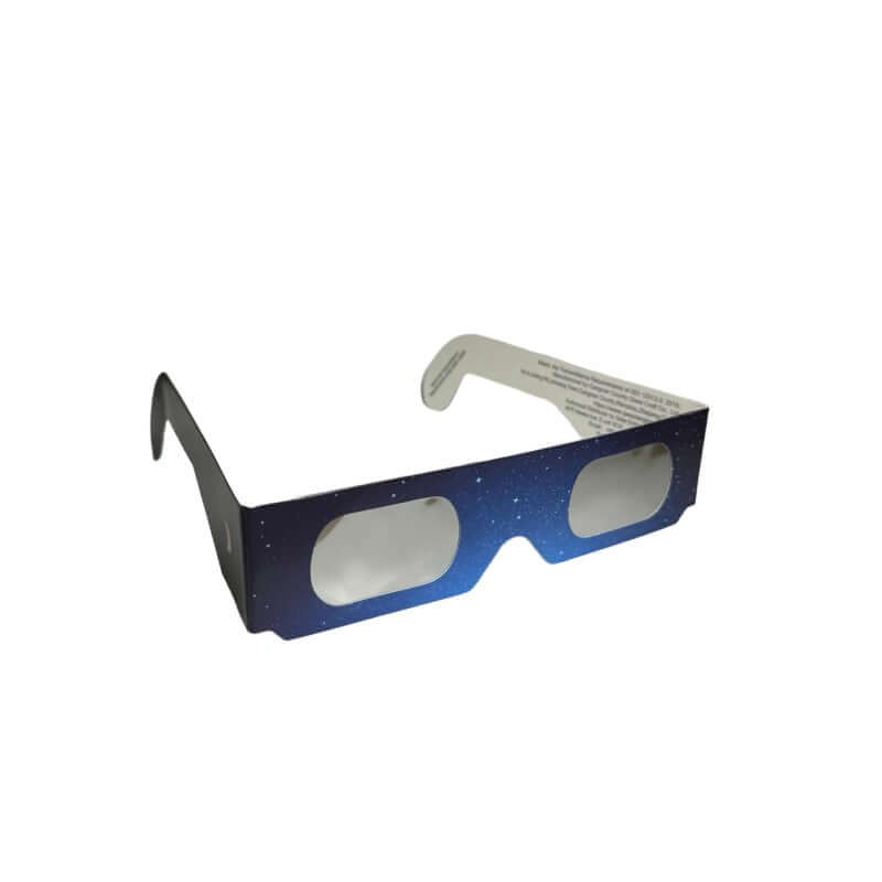 Occhialini eclissi solare Artesky, design stellato blu.