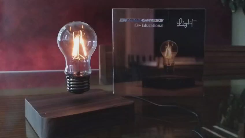 Lampada a levitazione magnetica DiProgress LIGHT in funzione