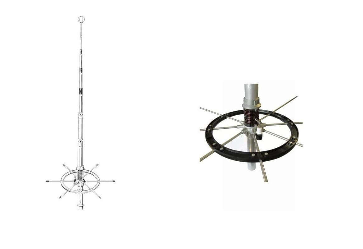 Antenna Sirio Blizzard 2700 CB 5/8 con radiali in nylon