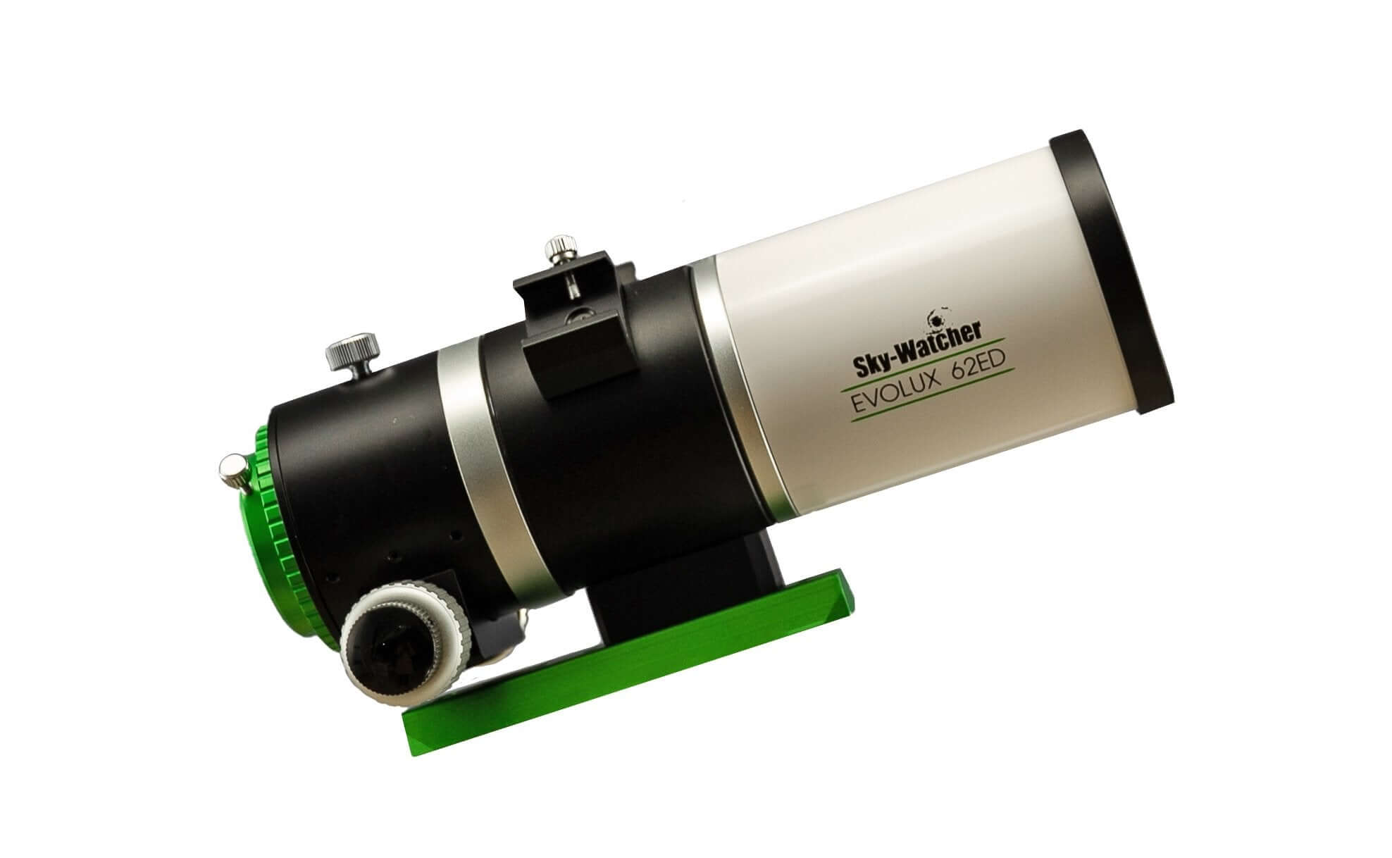 Telescopio apocromatico SkyWatcher Evolux 62ED, compatto e di design avanzato.