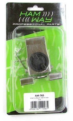 Supporto antenna cofano/baule Ham-Way Inox foro 16mm