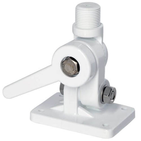 Staffa a cricchetto in nylon Scout PA-3 per antenne, resistente ai raggi UV, ideale per montaggio a ponte o parete laterale.