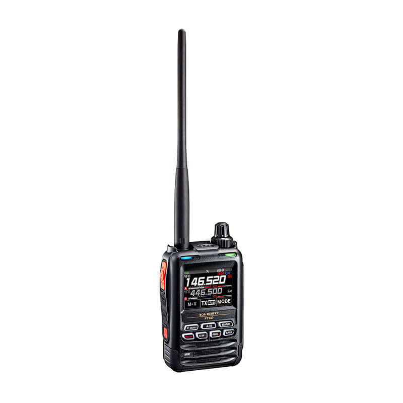 Ricetrasmettitore digitale Yaesu FT5DE Dual Band in vista laterale