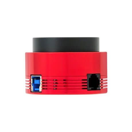 Camera ZWO ASI 678 MC Color con sensore IMX678, rosso.