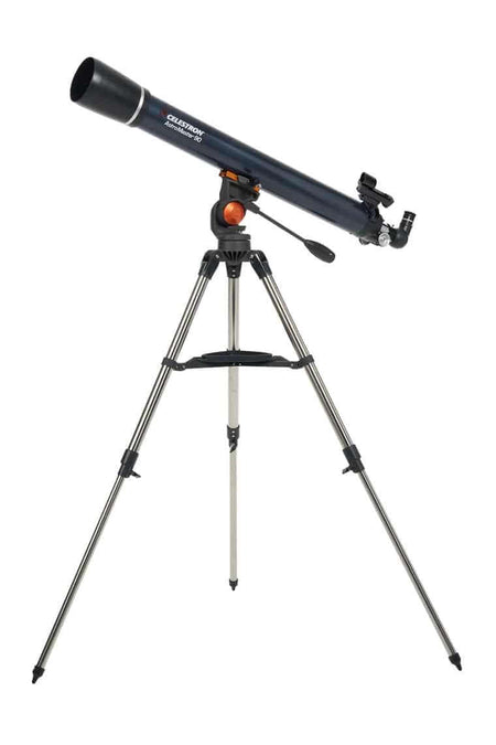 Telescopio Celestron Astromaster 90AZ con treppiede in acciaio.
