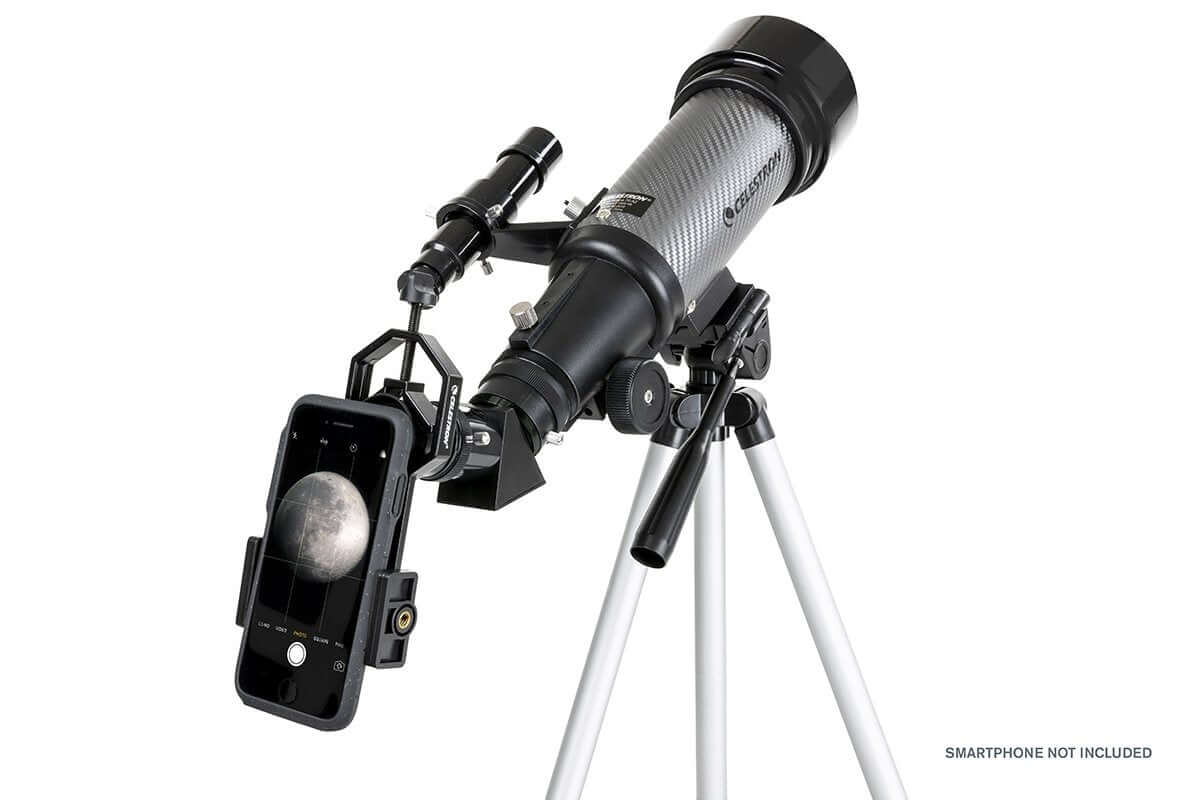 Telescopio Celestron Travelscope 70DX con treppiede e adattatore smartphone.
