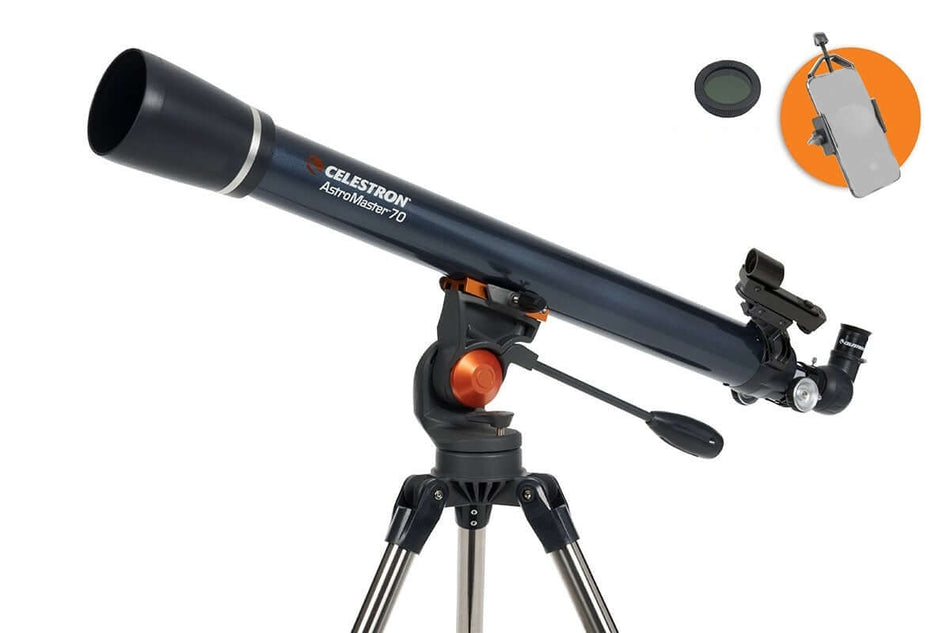 Telescopio Celestron Astromaster 70 AZ Deluxe con accessori