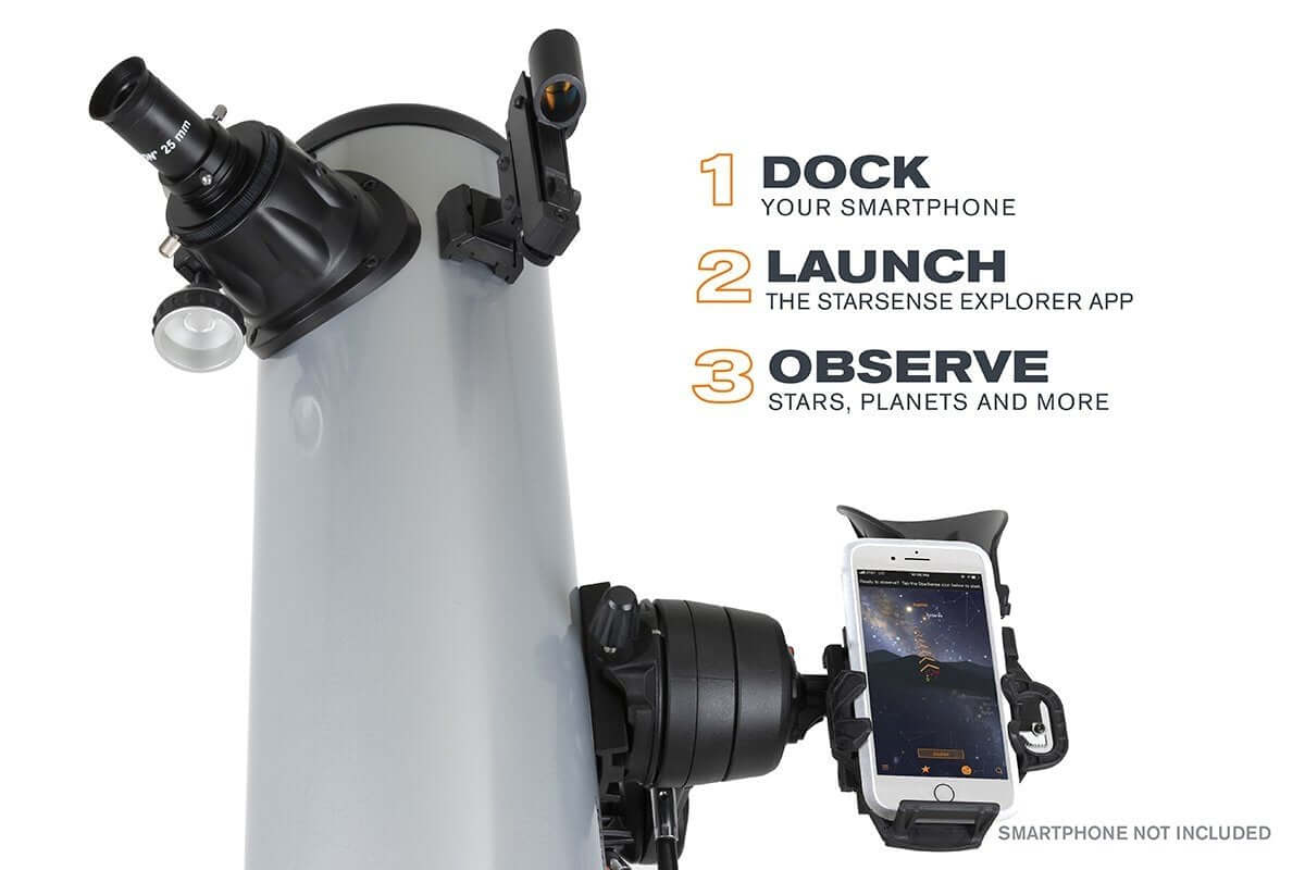Telescopio Celestron Starsense con supporto smartphone e app