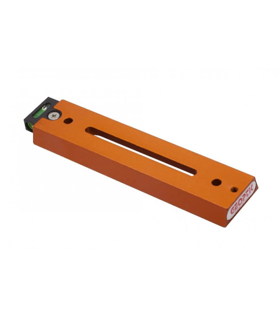 Barra Geoptik Vixen arancione, alluminio, 170mm, CNC, bolla