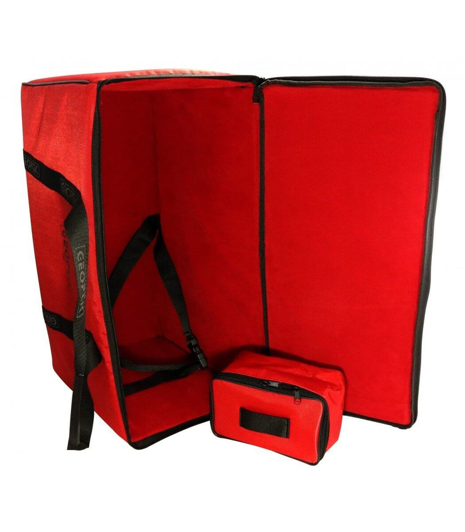 Borsa Geoptik SC 8" imbottita rossa con cinghia trasporto