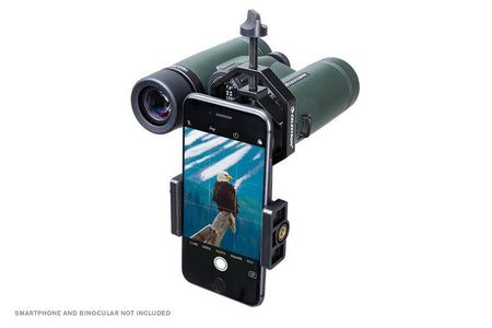 Adattatore universale smartphone Celestron con binocolo