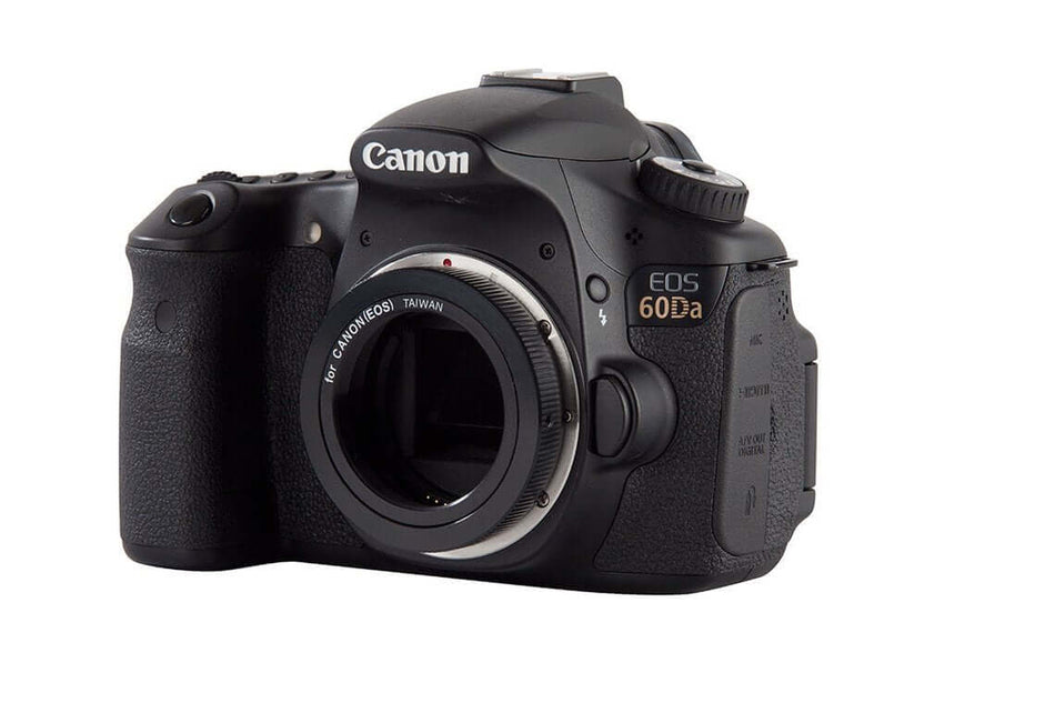 Fotocamera Canon EOS 60Da vista frontale senza obiettivo