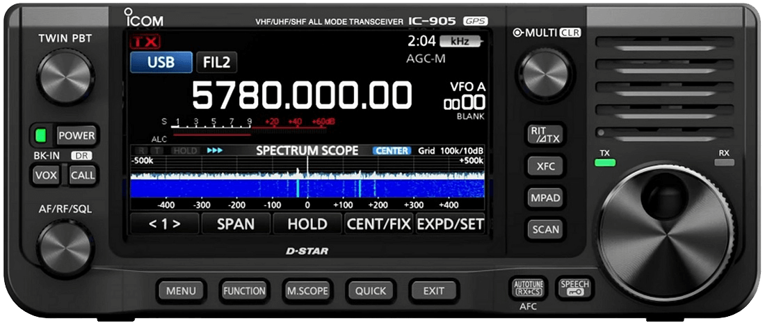 Ricetrasmettitore Icom IC-905 SDR VHF/UHF/SHF con display