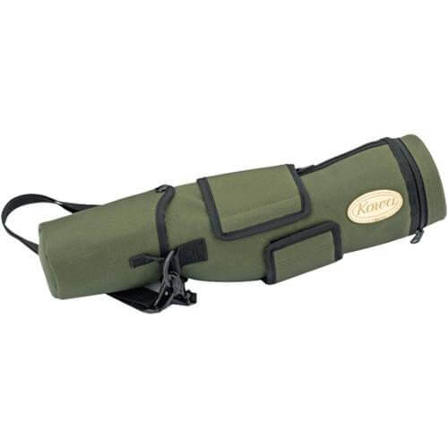 Custodia verde Kowa C-772 per cannocchiale TSN-774 con logo