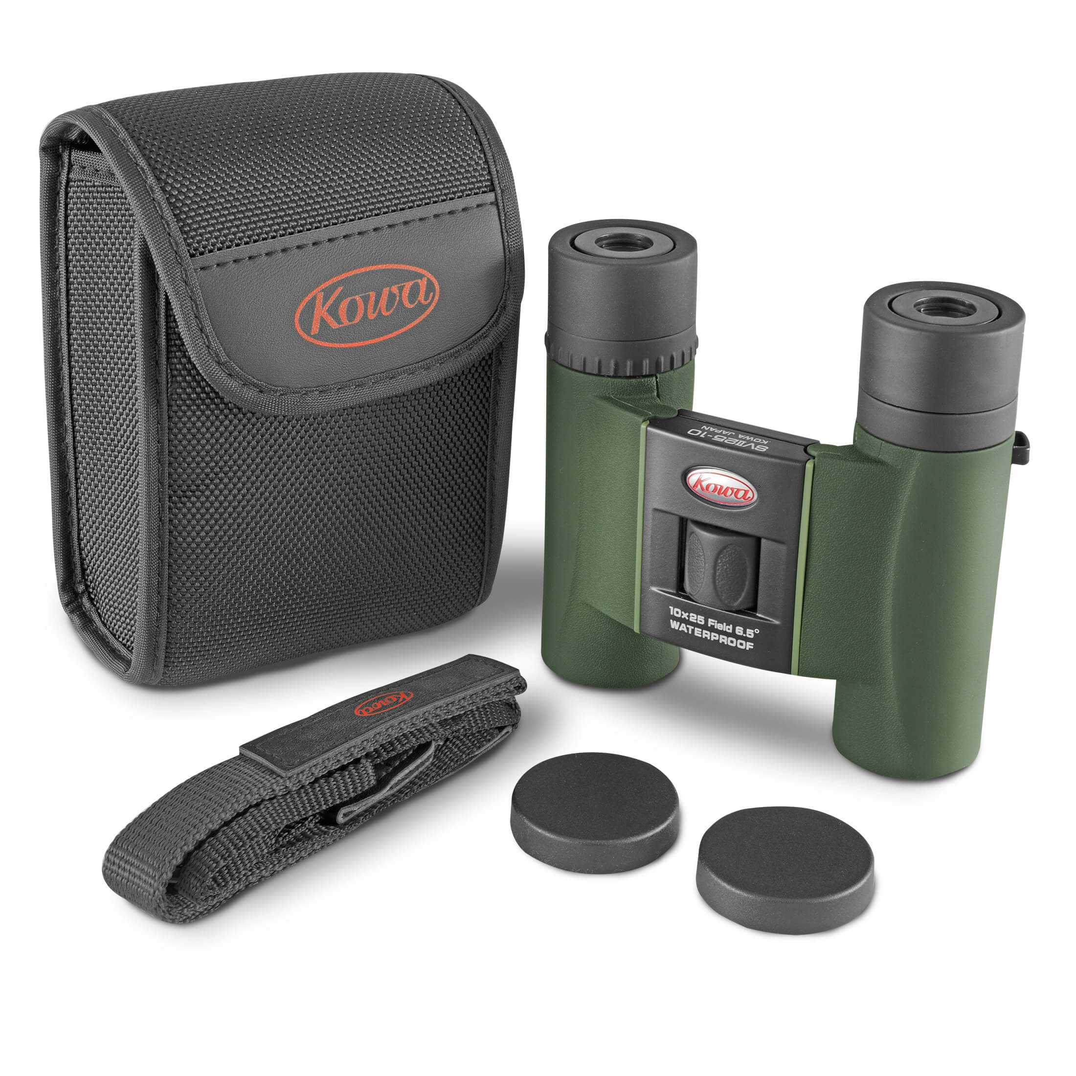 Binocolo Kowa SV II 10x25 verde con custodia e accessori