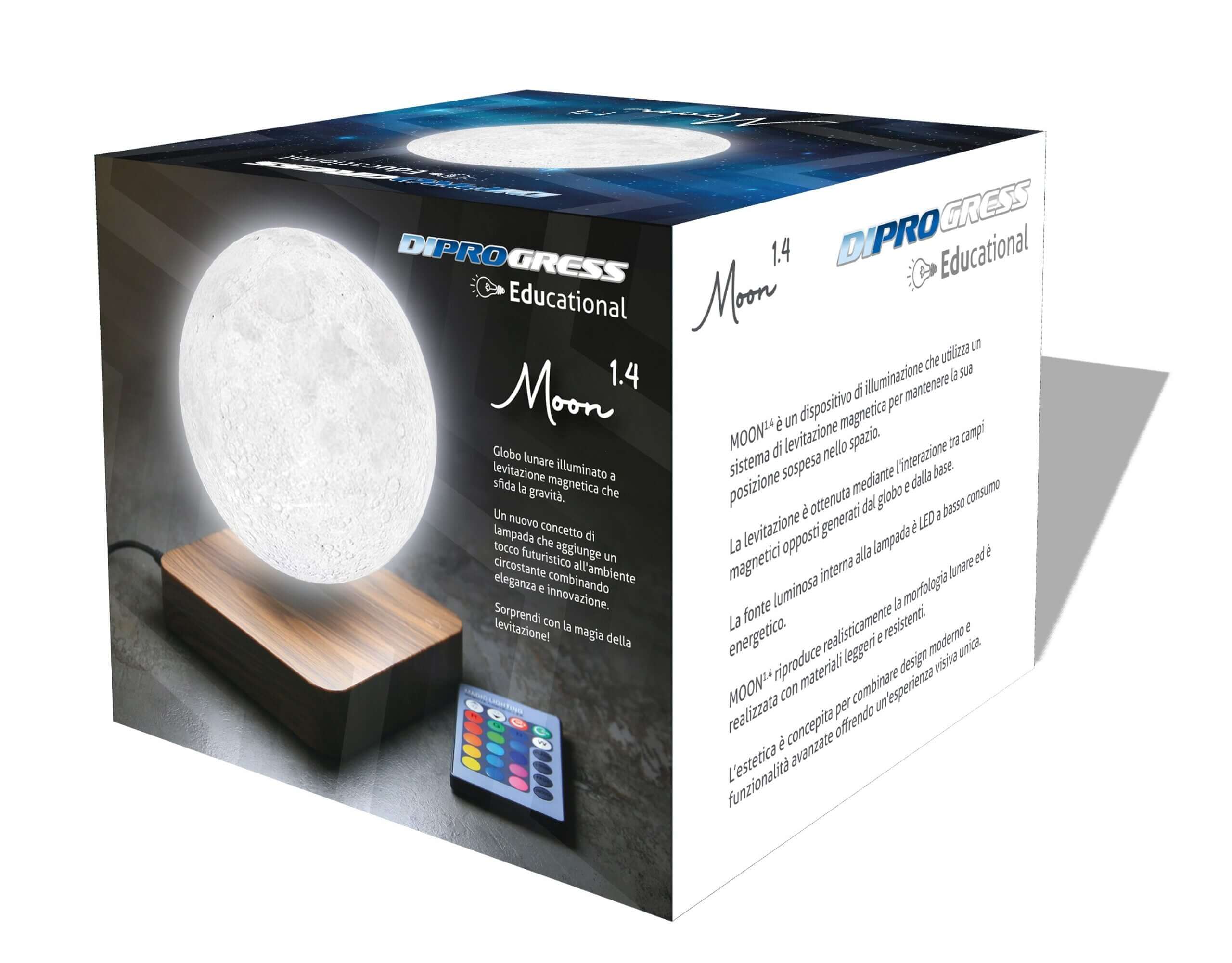 Confezione lampada a levitazione magnetica DiProgress MOON