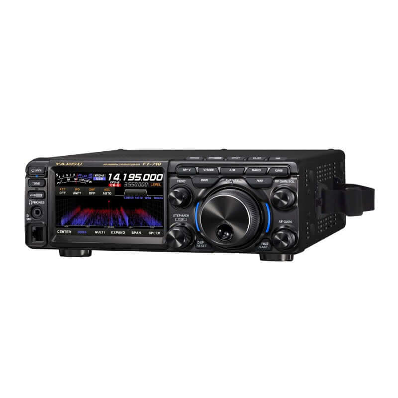 Ricetrasmettitore Yaesu FT-710 Field con schermo touchscreen.