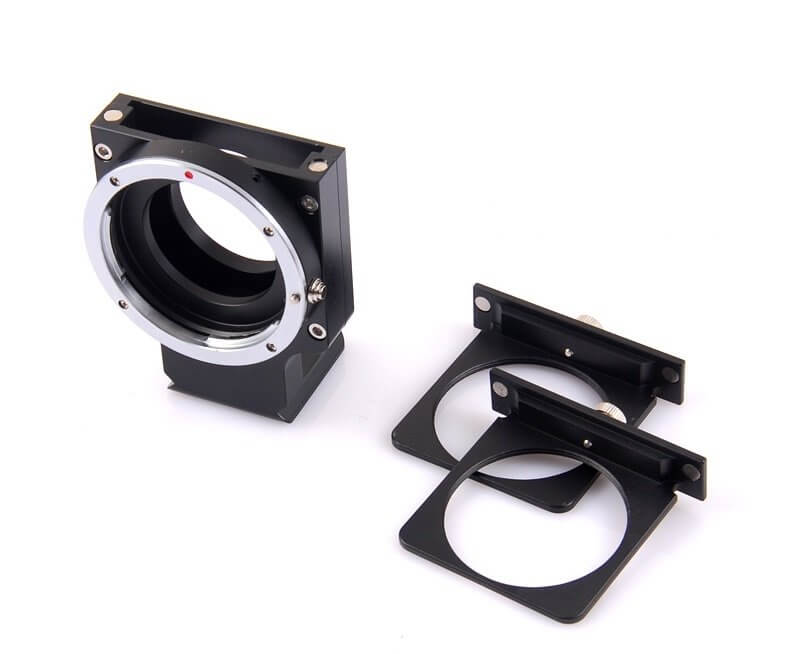 Adattatore T2 Artesky con slitta portafiltri doppia per Canon