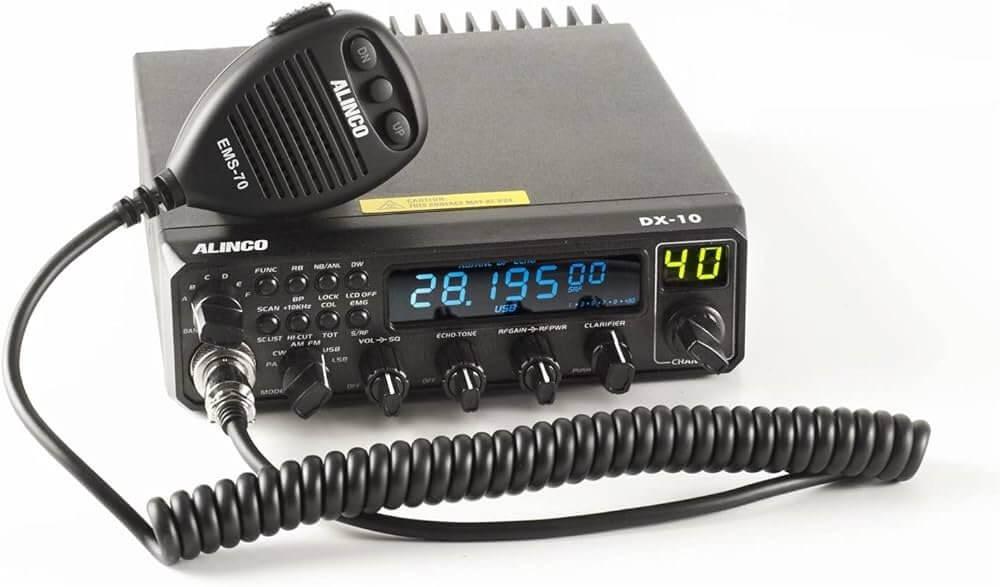 Alinco DX-10E ricetrasmettitore 28-30MHz, display blu
