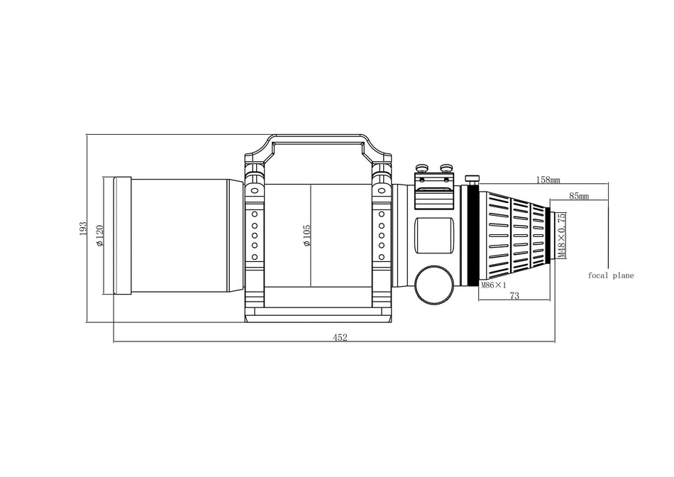 Progetto tecnico Askar FRA500 Rifratore 90mm f/5.6