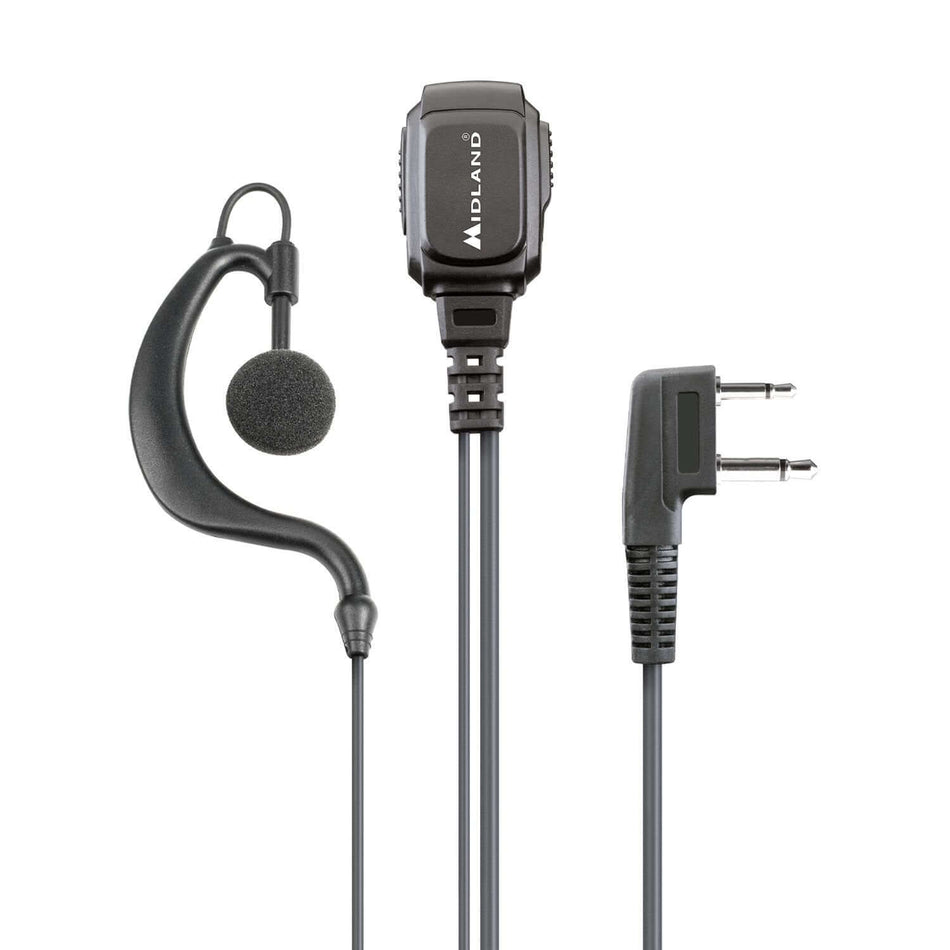 Auricolare Midland MA21-L con PTT & VOX per radio a due vie