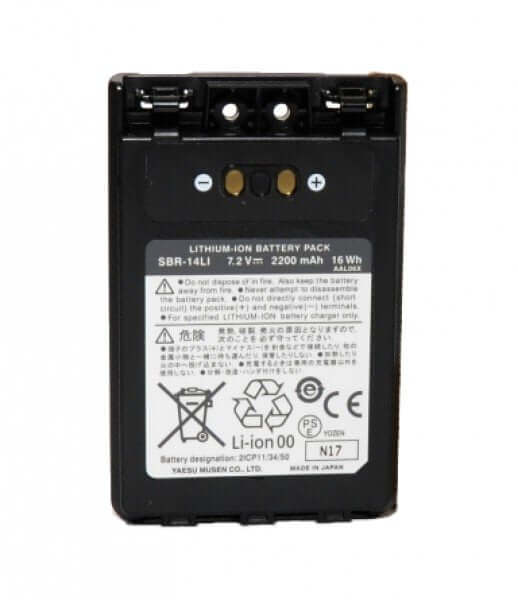 Batteria Yaesu SBR-14LI, agli ioni di litio, 2200 mAh
