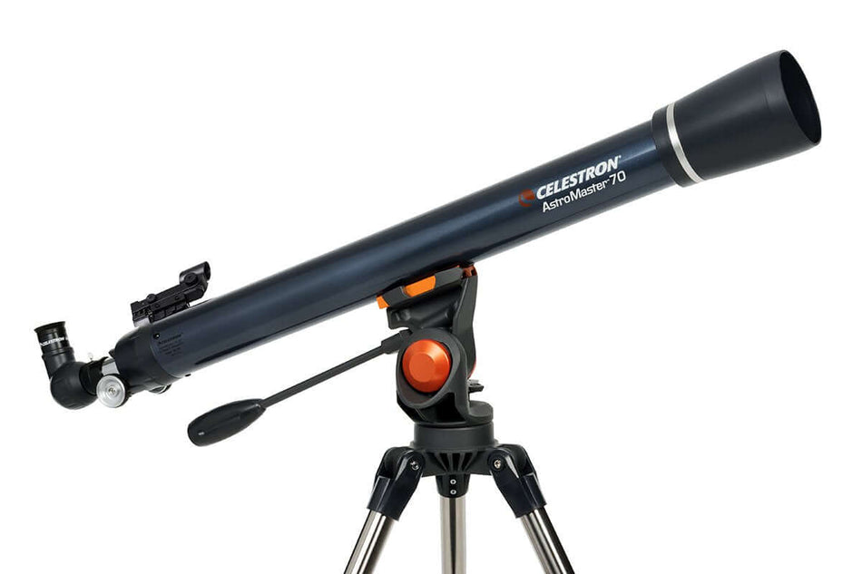 Telescopio Celestron Astromaster 70 AZ su treppiede in acciaio