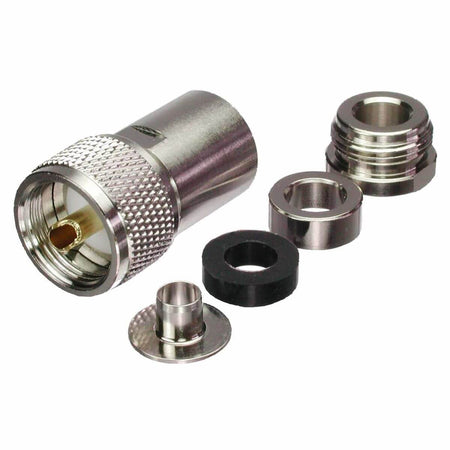 Connettore PL spina 'luxus' (cavo 7mm) con componenti