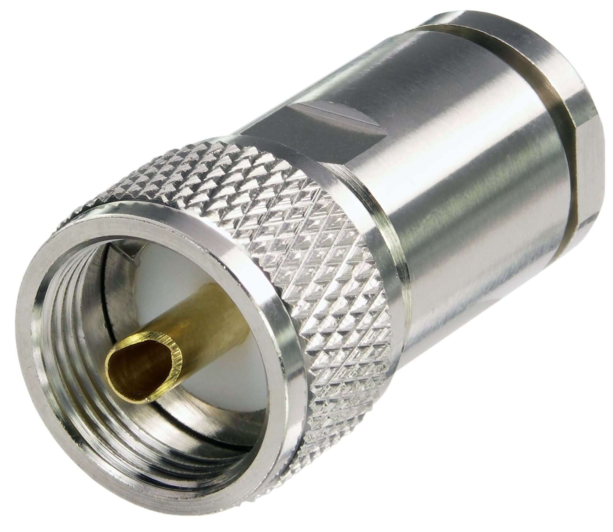 Connettore PL spina 'luxus' (cavo 7mm) per connessioni radio 50 Ohm